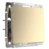 WERKEL WL10-SW-1G-2W / Выключатель одноклавишный проходной (шампань рифленый) a035611 W1112010