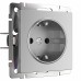 WERKEL WL06-SKG-01-IP20/ Розетка с заземлением  (серебряный) a029828 W1171006