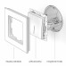 WERKEL WL02-SW-1G-2W-LED/Выключатель одноклавишный проходной с подсветкой (глянцевый никель) a030791 W1112102