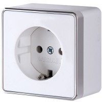 WERKEL WL15-02-01/ Розетка с заземлением Gallant (белая) a036765 W5071001