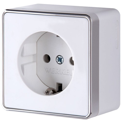 WERKEL WL15-02-01/ Розетка с заземлением Gallant (белая) a036765 W5071001