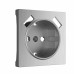 WERKEL WL09-USB-CP/ Накладка  для розетки USB (cеребряный рифленый) a037011 W1179509