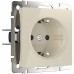 WERKEL WL03-SKGS-01-IP44-ivory / Розетка с заземлением и шторками (слоновая кость) a028893 W1171103
