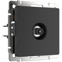 WERKEL WL08-TV/ ТВ-розетка оконечная  (черный матовый) a029881 W1183008