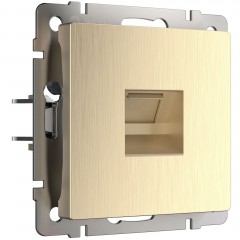 WERKEL WL10-RJ-45 / Розетка Ethernet RJ-45 (шампань рифленый) a035627 W1181010