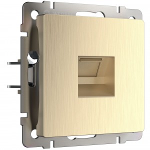 WERKEL WL10-RJ-45 / Розетка Ethernet RJ-45 (шампань рифленый) a035627 W1181010