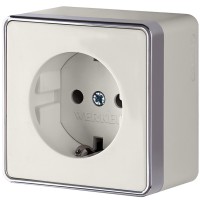 WERKEL WL15-02-01/ Розетка с заземлением Gallant (слоновая кость) a036785 W5071003