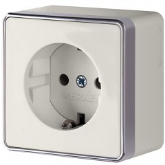 WERKEL WL15-02-01/ Розетка с заземлением Gallant (слоновая кость) a036785 W5071003