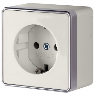 WERKEL WL15-02-01/ Розетка с заземлением Gallant (слоновая кость) a036785 W5071003