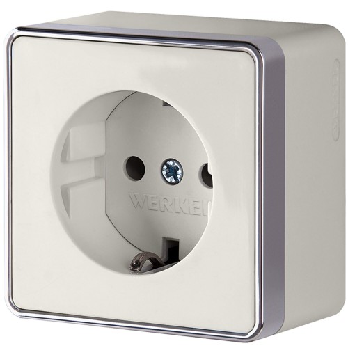 WERKEL WL15-02-01/ Розетка с заземлением Gallant (слоновая кость) a036785 W5071003