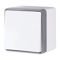 WERKEL WL15-01-02/ Выключатель одноклавишный влагозащищенный Gallant (белый) a036773 W5010201