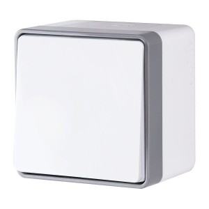 WERKEL WL15-01-02/ Выключатель одноклавишный влагозащищенный Gallant (белый) a036773 W5010201