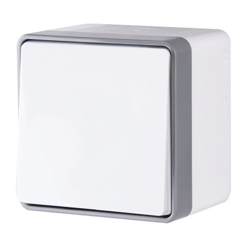 WERKEL WL15-01-02/ Выключатель одноклавишный влагозащищенный Gallant (белый) a036773 W5010201