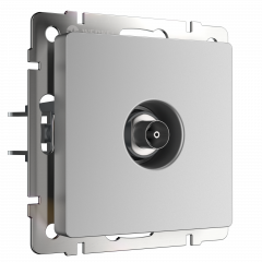 WERKEL WL06-TV-2W/ ТВ-розетка проходная  (серебряный) a033755 W1184006