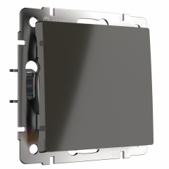 WERKEL WL07-SW-1G-2W/Выключатель одноклавишный проходной (серо-коричневый) a029866 W1112007