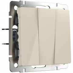 WERKEL WL03-SW-3G-ivory /Выключатель трехклавишный (слоновая кость) a033750 W1130003