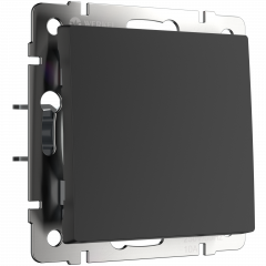 WERKEL WL08-SW-1G-C / Перекрестный переключатель одноклавишный (черный матовый) W1113008