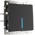 WERKEL Черный матовый WL08-SW-1G-LED/Выключатель одноклавишный с подсветкой (черный матовый) a02987 W1110108