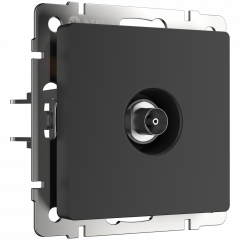 WERKEL WL08-TV-2W/ ТВ-розетка проходная  (черный матовый) a033758 W1184008 WERKEL WL08-TV-2W/ ТВ-розетка проходная  (черный матовый) a033758 W1184008