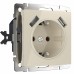 WERKEL WL03-SKGS-USBx2-IP20 / Розетка с заземлением, шторками и USBх2 (слон. кость) a033476 W1171503