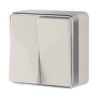 WERKEL WL15-03-01/ Выключатель  двухклавишный  Gallant (слоновая кость) a036776 W5020003
