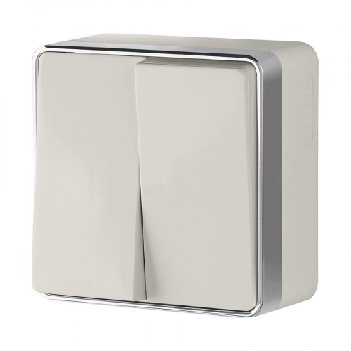 WERKEL WL15-03-01/ Выключатель  двухклавишный  Gallant (слоновая кость) a036776 W5020003