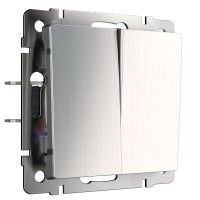 WERKEL WL02-SW-2G-2W /Выключатель двухклавишный проходной (глянцевый никель) a028845 W1122002