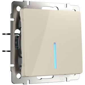 WERKEL WL03-SW-1G-2W-LED-ivory/Выключатель одноклавишный проходной с подсветкой (Слоновая кость) a030804 W1112103
