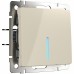 WERKEL WL03-SW-1G-2W-LED-ivory/Выключатель одноклавишный проходной с подсветкой (Слоновая кость) a030804 W1112103