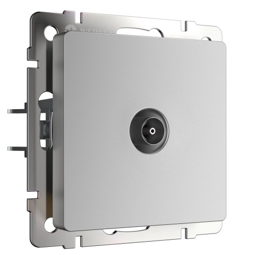 WERKEL WL06-TV-2W/ ТВ-розетка проходная  (серебряный) a033755 W1184006