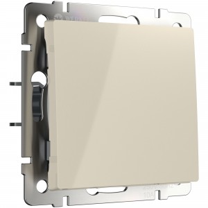 WERKEL Слоновая кость WL03-SW-1G-ivory /Выключатель одноклавишный (слоновая кость)  W1110003