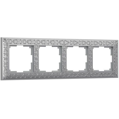 WERKEL WL07-Frame-04/ Рамка на 4 поста (матовый хром) a046428 W0041522