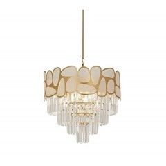 Светильник подвесной SAPFIR SPF-8803 ЗОЛОТО D300/H1200/3/E14/40W PLEXI 22-12