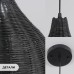 Светильник подвесной SPFD-47329 ЧЕРНЫЙ РОТАНГ ` D450*470/H1000/1/E27/30W черный провод, без ламп RATTAN WABI-SABI