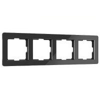 WERKEL W0042708 Рамка на 4 поста Acrylic черный