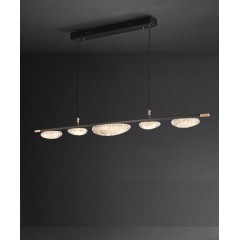 Светильник DZN-11666 ЧЕРНЫЙ + ЗОЛОТО D1300/H1500/5/LED/50W/4500K EVIAN LONG