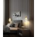 Светильник DZN-64626 ЗОЛОТАЯ БРОНЗА ` D160/H1500/1/LED/.W/4000K акриловый диск 160мм с пузырьками 25-04