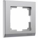 WERKEL Stark /Рамка на 1 пост (серебряный матовый)  W0011865