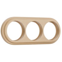 WERKEL Legend WL15-frame-03 /  Рамка на 3 поста (светлый бук) a037246 W0035224