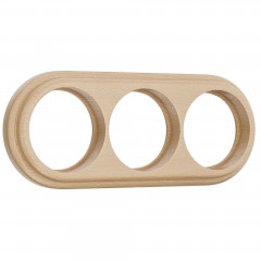 WERKEL Legend WL15-frame-03 /  Рамка на 3 поста (светлый бук) a037246 W0035224