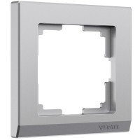 WERKEL Stark /Рамка на 1 пост (серебряный матовый)  W0011865