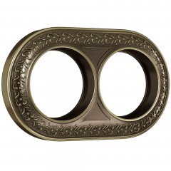 WERKEL Antik Runda WL70-frame-02/  Рамка на 2 поста (бронза) a037198 W0025012
