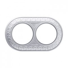 WERKEL Antik Runda WL70-frame-02/  Рамка на 2 поста (жемчужный) a037886 W0025021