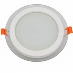 Ecola LED downlight встраив. Круглый даунлайт со стеклом и подсветкой с драйвером 18W 220V 4200K 200