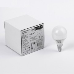 Ecola Light Globe  LED  7,0W G45  220V E14 2700K шар (композит) 82x45 (1 из ч/б уп. по 4)