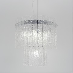 Светильник подвесной SAPFIR SPF-8858 ХРОМ D450/H500/6/E14/40W/4500K FROST 23-01.OTB