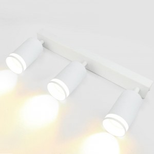 Спот на основании GWL-3GU10-M-IP20 Тройной Белый С боковым рассеивателем Башня