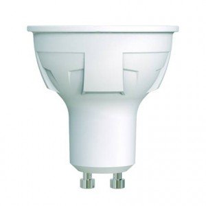 Лампа светодиодная LED-JCDR 6W/WW/GU10/FR PLP01WH Теплый белый  свет (3000K)