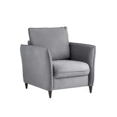 Говард велюр серый