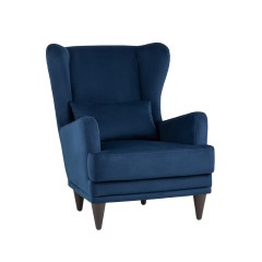 Скотт велюр тёмно-синий